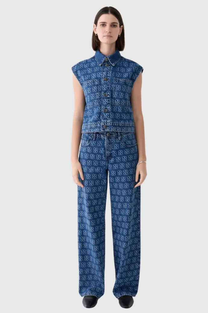 Outland Denim - Rosie Sleeveless Shirt - Icon Dusk