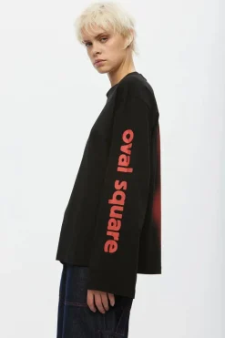 Oval Square - Select Ls Tee - Black