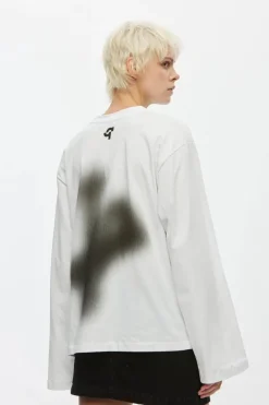 Oval Square - Select Ls Tee - White