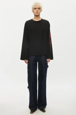 Oval Square - Select Ls Tee - Black
