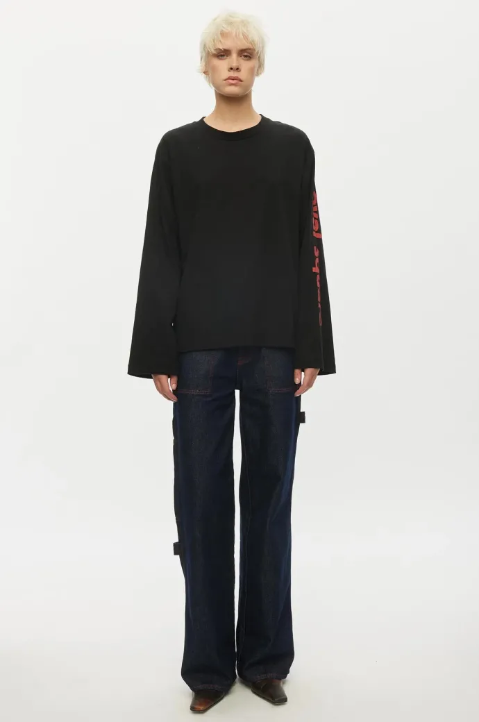 Oval Square - Select Ls Tee - Black
