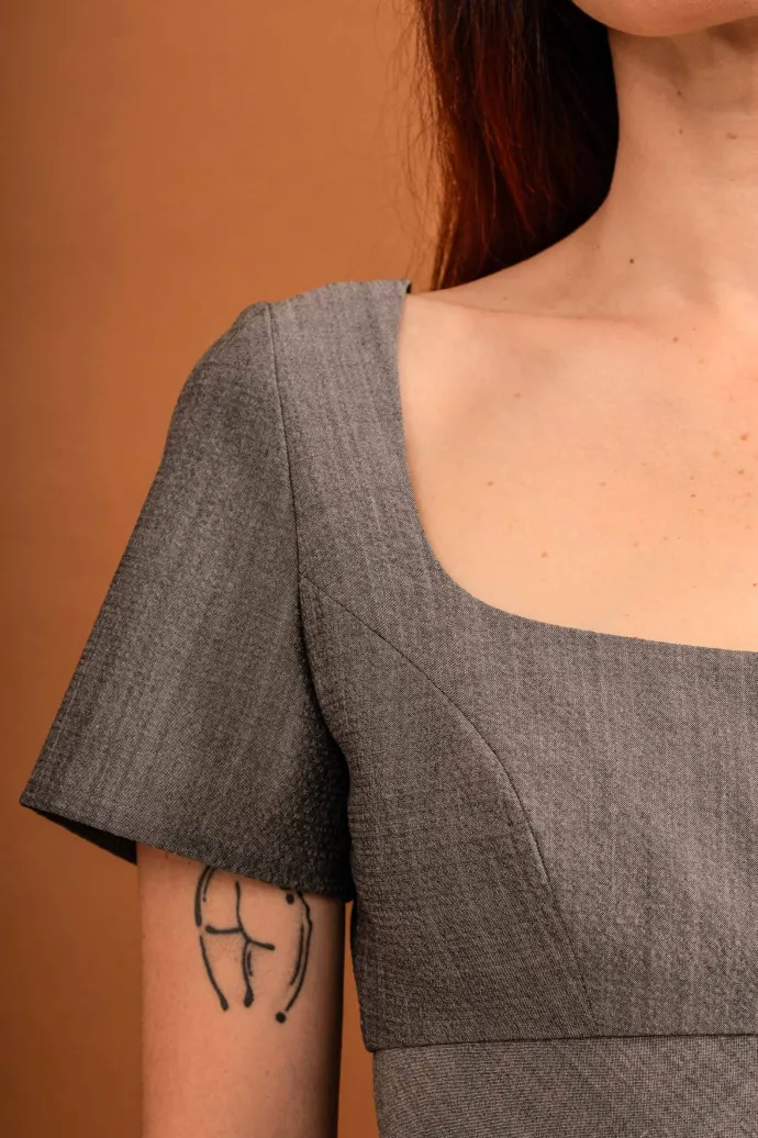 Penny Sage - Nay Dress - Nickel