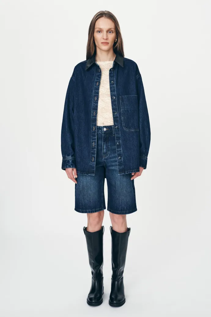 ROWIE - Clancy Oversized Jacket - Classic Indigo