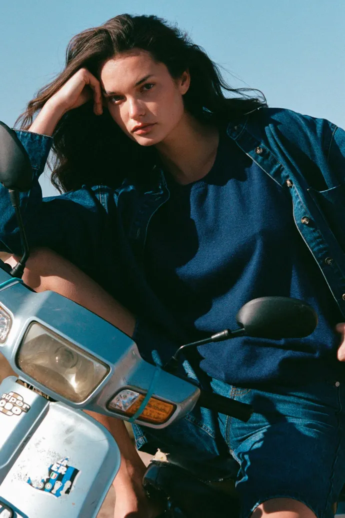 ROWIE - Clancy Oversized Jacket - Classic Indigo