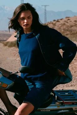 ROWIE - Clancy Oversized Jacket - Classic Indigo