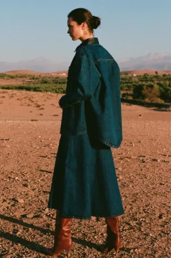 ROWIE - Clancy Oversized Jacket - Classic Indigo