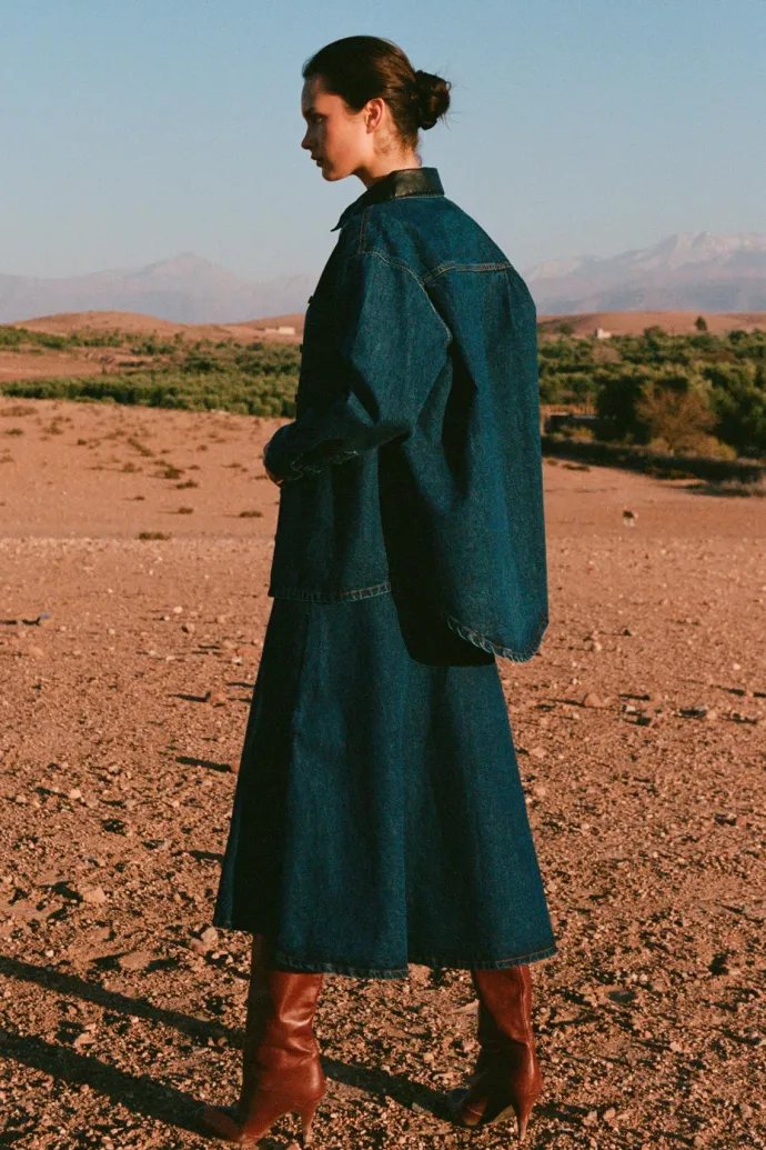 ROWIE - Clancy Oversized Jacket - Classic Indigo