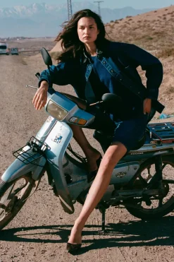 ROWIE - Clancy Oversized Jacket - Classic Indigo