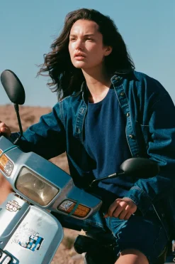 ROWIE - Clancy Oversized Jacket - Classic Indigo