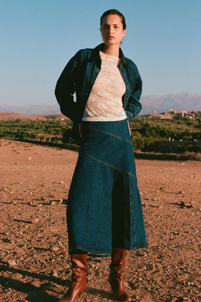 ROWIE - Clancy Oversized Jacket - Classic Indigo