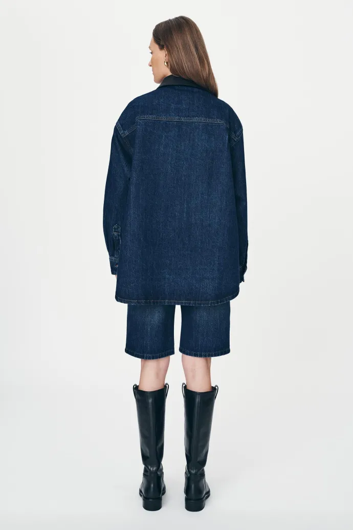 ROWIE - Clancy Oversized Jacket - Classic Indigo