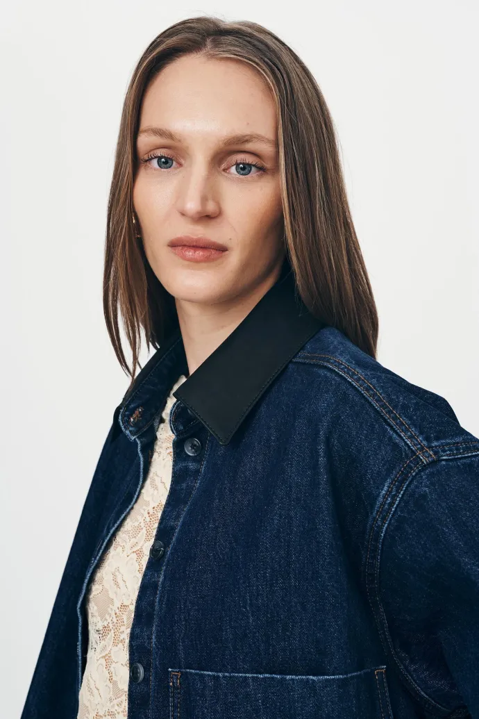 ROWIE - Clancy Oversized Jacket - Classic Indigo