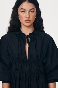 ROWIE - Eden Organic Mini Dress - Noir
