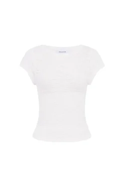 ROWIE - Galo Lace Tee - Bone
