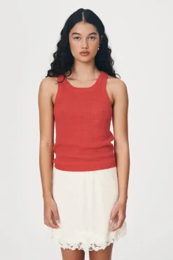 ROWIE - Hubert Knit Tank - Apple Red