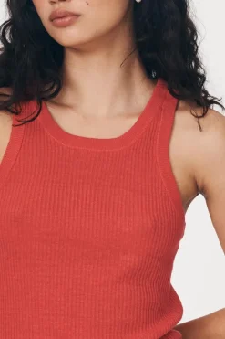 ROWIE - Hubert Knit Tank - Apple Red