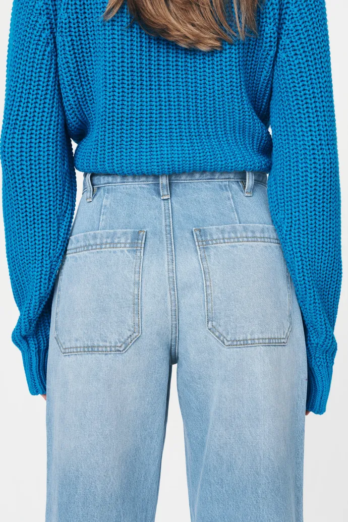 ROWIE - Jahmain Straight Jeans - Faded Blue