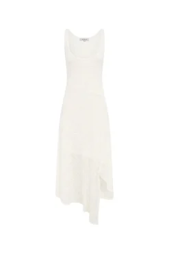 ROWIE - Lorna Lace Midi Dress - Bone