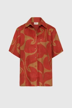 Soleil Soleil - Darcy Shirt - Wave Spice