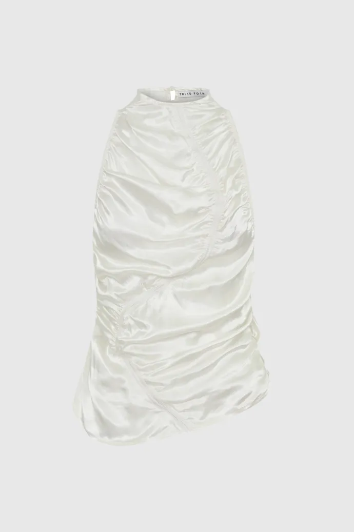 Third Form - Elemental Ruched Top - White