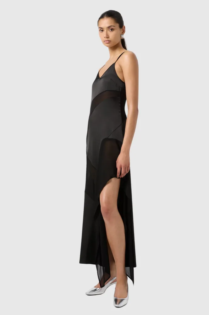 Third Form - Essence Panelled Maxi Dress - Black