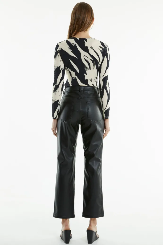 Third Form - Vagabond PU Jean - Black